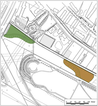 Figure 4: Planned reed settlements in the \'Haken\'