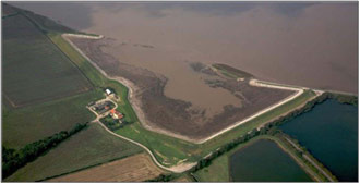 Figure 3: Aerial view of site in December 2006 (5 months post realignment) (taken by ABP)