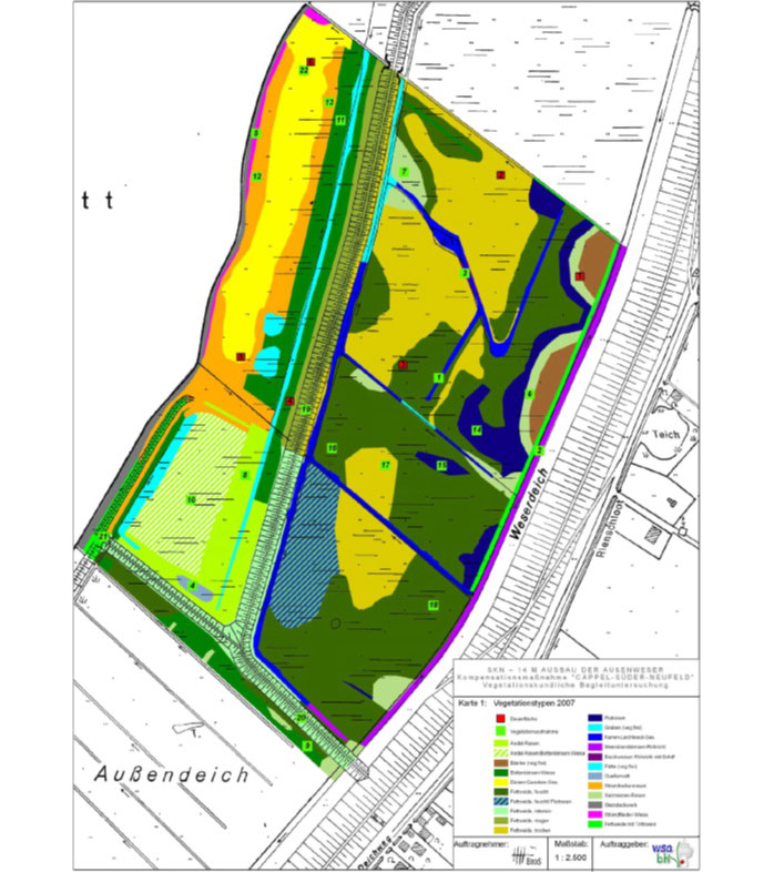 Figure 4: Structure diversity on the project area in 2007 (BIOS 2007)