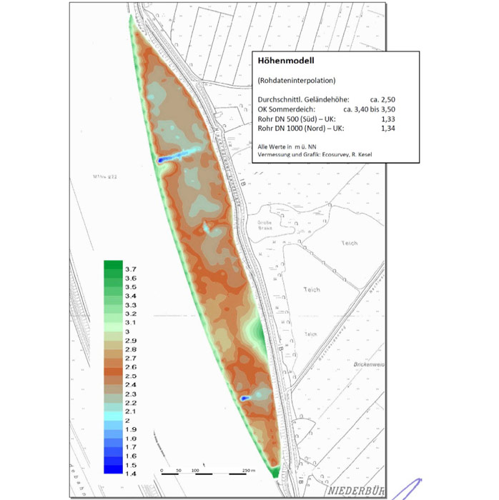 Figure 5: Elevation model of project area